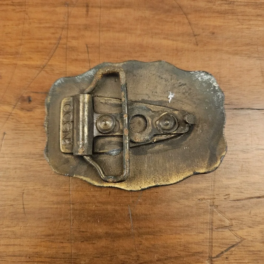 Vintage‎ Oden Inc Brass Bronze Belt Buckle Customized Name FRED
